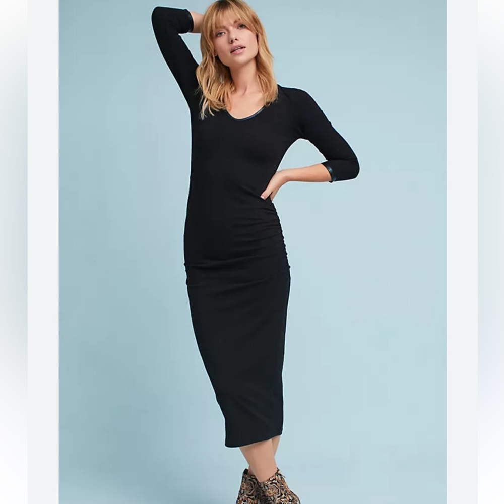 Michael Stars Slim Knit Dress, Black